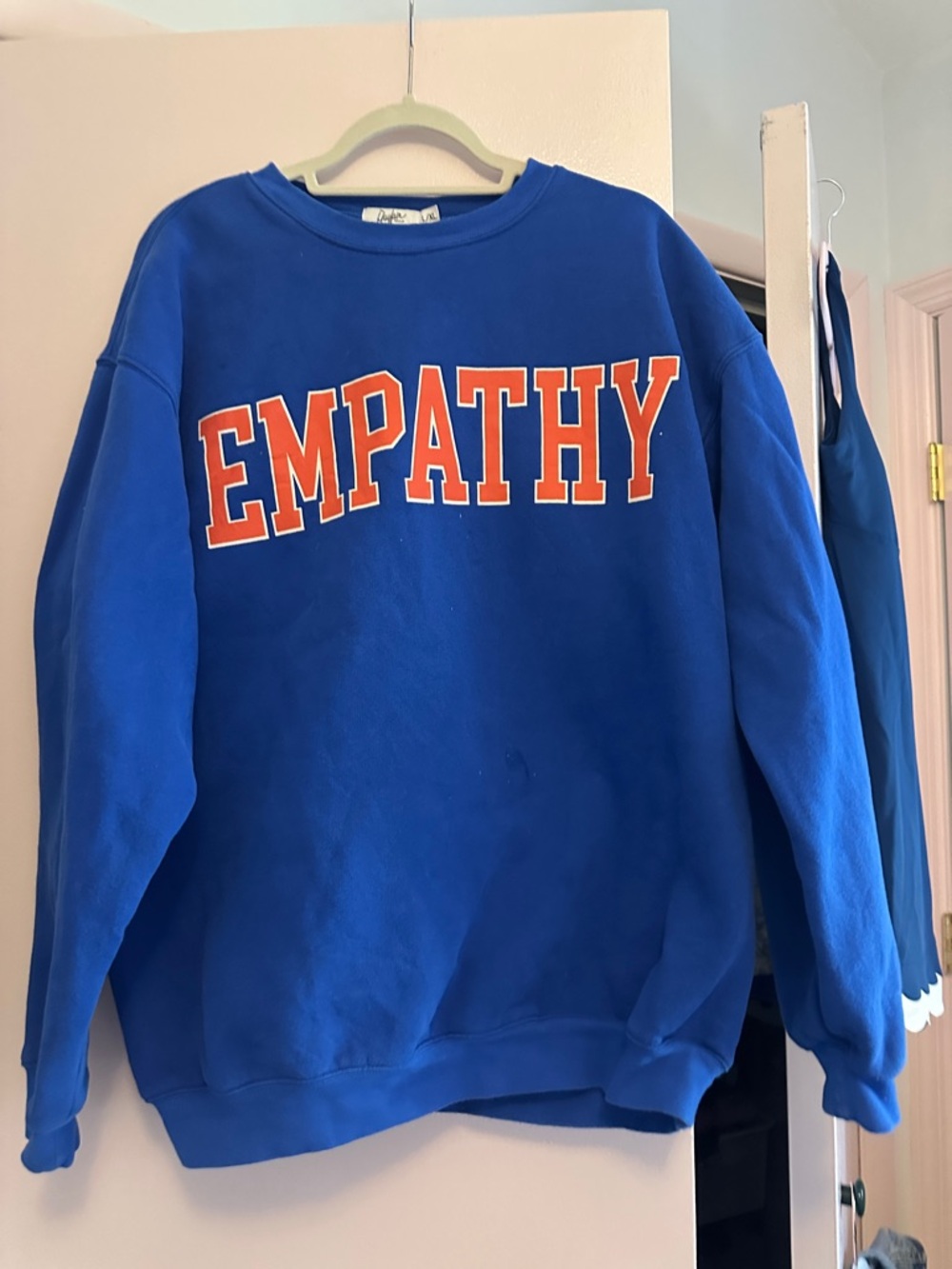 Empathy Blue Graphic Sweatshirt - Unbranded